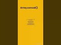 concat method in array javascript