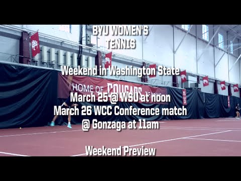 BYU Women's Tennis, Season 2016 Matches In Washington Preview - YouTube