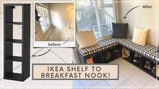 IKEA KALLAX SHELF TURNED BREAKFAST NOOK BENCH!