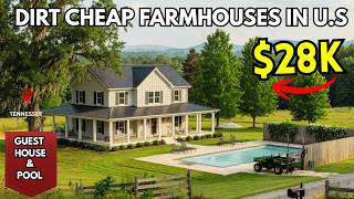 10 Dirt Cheap Tennessee Farmhouses with A LOT of LAND and MASSIVE ACREAGE | You can BUY NOW!