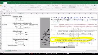 Projectile Motion Excel Sheet