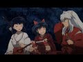 Yashahime: Inuyasha and his wife Kagome with their daughter Moroha in a cute soft moment!