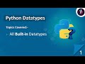 Python Tutorial for Beginners in Hindi | Built in Datatypes in Python | Python Tutorial in Hindi