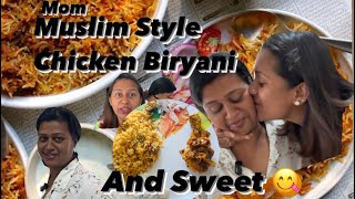 Mom Muslim Style Chicken Biryani and Sweet 😋 | Seema Sonu