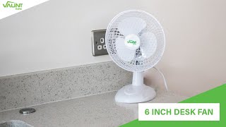 6" Inch Desk Fan - Product Details | Vaunt Home