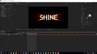 Shine text with trapcode filter in adobe after effect cc 2018