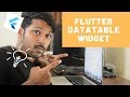 Flutter Datatable Widget | Columns & Rows | Flutter App Tutorial