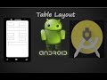 Android Tutorial #9: Table Layout in Android Studio