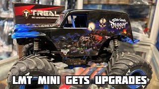 Losi LMT Mini monster truck son-uva digger gets treal and reefs #monsterjam #reefs #losi #treal