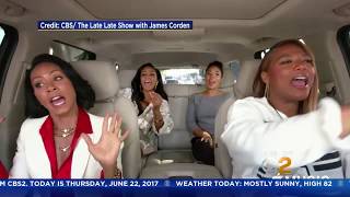 Cast Of "Girls Trip" Does Corden's Carpool Karaoke