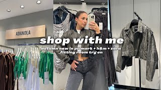 COME SHOP WITH ME: new in primark + h&m + zara try on haul | autumn september shopping vlog 2023