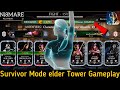 FW Survivor Mode elder Tower Battle | Ultimate Diamond Team Gameplay | MK Mobile