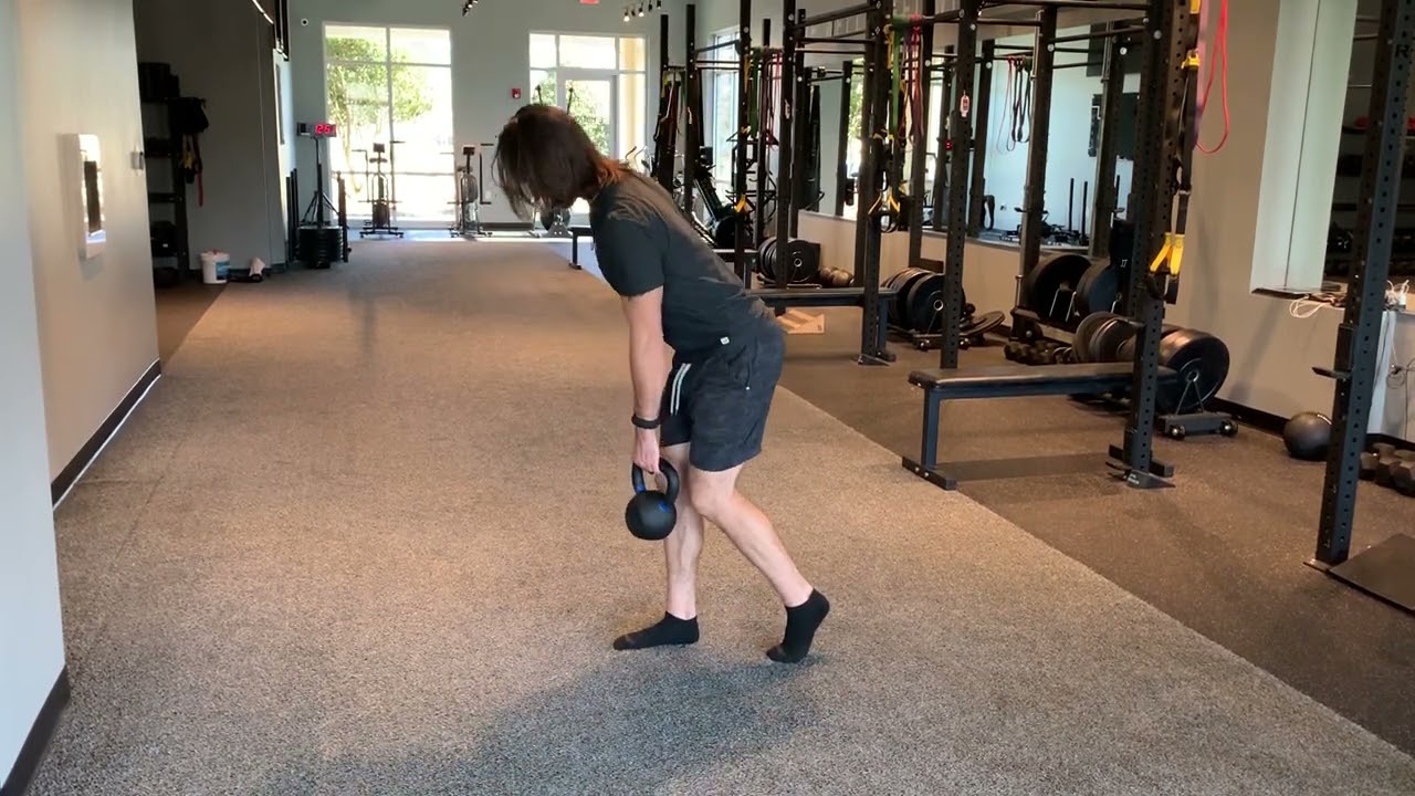 Hip Hinge- Staggered Stance KB/DB - YouTube