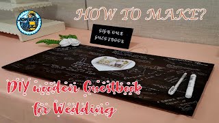 How to Make a Wooden Guest Book: The Perfect Wedding Gift!