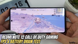Xiaomi Redmi Note 12 Pro Call of Duty Mobile Gaming test | Dimensity 1080, 120Hz Display