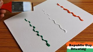 Republic Day Acrylic Painting / republic day oil pastel drawing/26 january drawing 2022