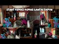 Jemu Dah Tengok Warna Kapet Di Dapur Ni.Start Kemas Kemas Lantai Dapur Dan Buang Habuk Di Tingkap