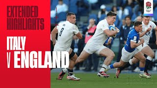 Extended highlights | Italy v England | Guinness Men's Six Nations 2024