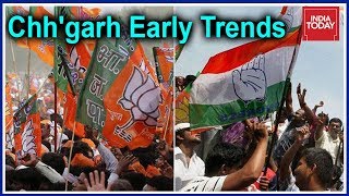 #Results2018 Early Trends: Congress & BJP Tie In Chhattisgarh