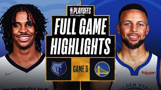 #2 GRIZZLIES at #3 WARRIORS | FULL GAME HIGHLIGHTS | May 7, 2022