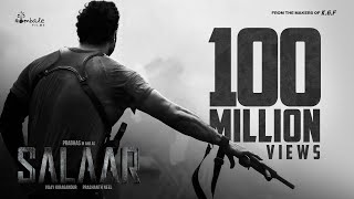 #Salaar Rebelling with 100M+ views | Prabhas | Prashanth Neel | Hombale Films | Vijay Kiragandur