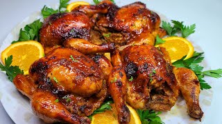 HONEY ORANGE GLAZED CORNISH HENS | recipe