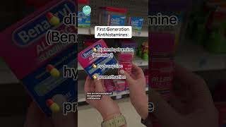 First Generation vs. Second GenerationANTIHISTAMINES 🤧🌷 #RN #BSN #futurenurse