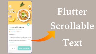 Scrollable Text inside Stack and Column | Positioned Widget