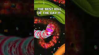 WORMATE.IO - The Best Kill Of The Day     #wormate #wormateio #iogames #snakegames #io #shorts