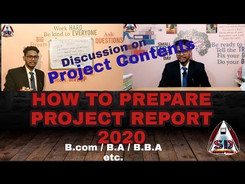 Project Report | How To Prepare B.com/B.B.A /B.A Project Report|B.Com ...