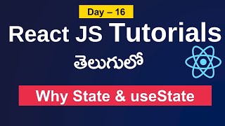 State in react JS | Use state in React js | React JS tutorials in telugu | React js #reactjs