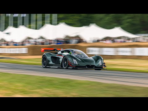 Récord de subida de colinas del coche de producción completa de Czinger dentro del monocasco | Festival de velocidad de Goodwood