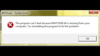 Solucionar Error MSVCR100.dll  Para Todos Los Juegos Y Programas (2020)