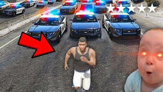 GTA 5 But 5 Star Wanted Survival Gone Wrong