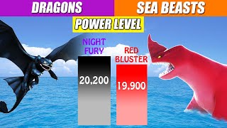 How To Train Your Dragon and Sea Beast Power Comparison | SPORE