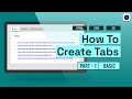 How to Create Tabs using HTML, CSS and Javascript