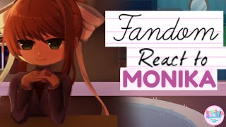 Fandoms React To Each Other (Monika)//pt 6/6// GI, CSM, PMMM, FNAF, OMORI, DDLC