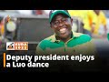 Deputy president enjoys a Luo dance with Tonga boys primary