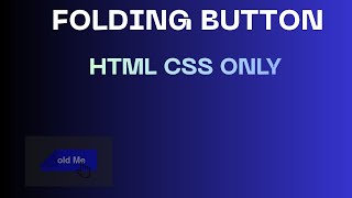 Folding Button Animation using HTML & CSS | Creative Button Hover Effect |