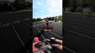 Biker Riding on Track Goes Wrong !😱