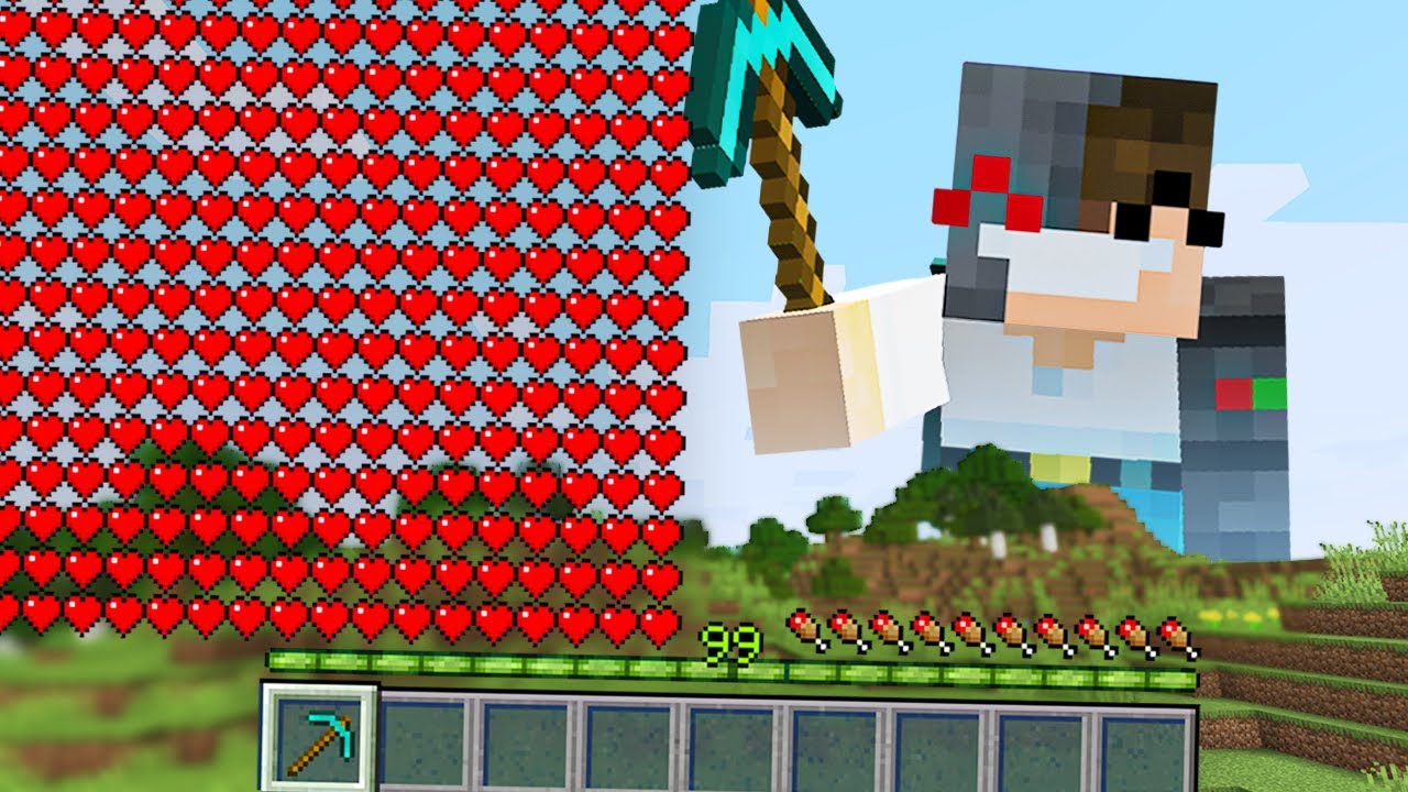 Minecraft but your Hearts = your Size