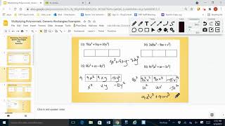 Multiplying Polynomials Generic Rectangle, FOIL Examples