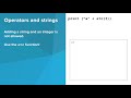 Intro Python- String Operators