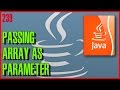 JAVA EXERCISES How to pass array as a function parameter