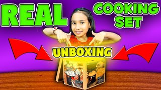 Real Cooking Set Unboxing /  Pure Iron Real Miniature Cooking Set | Tiny Cooking | Pretend Play