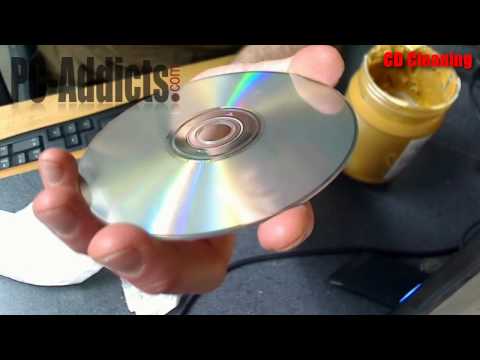 Clean CD or DBD with Peanut Butter Clean CD or DBD with Peanut Butter