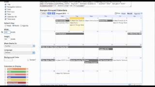 Embed Code for Multiple Google Calendars