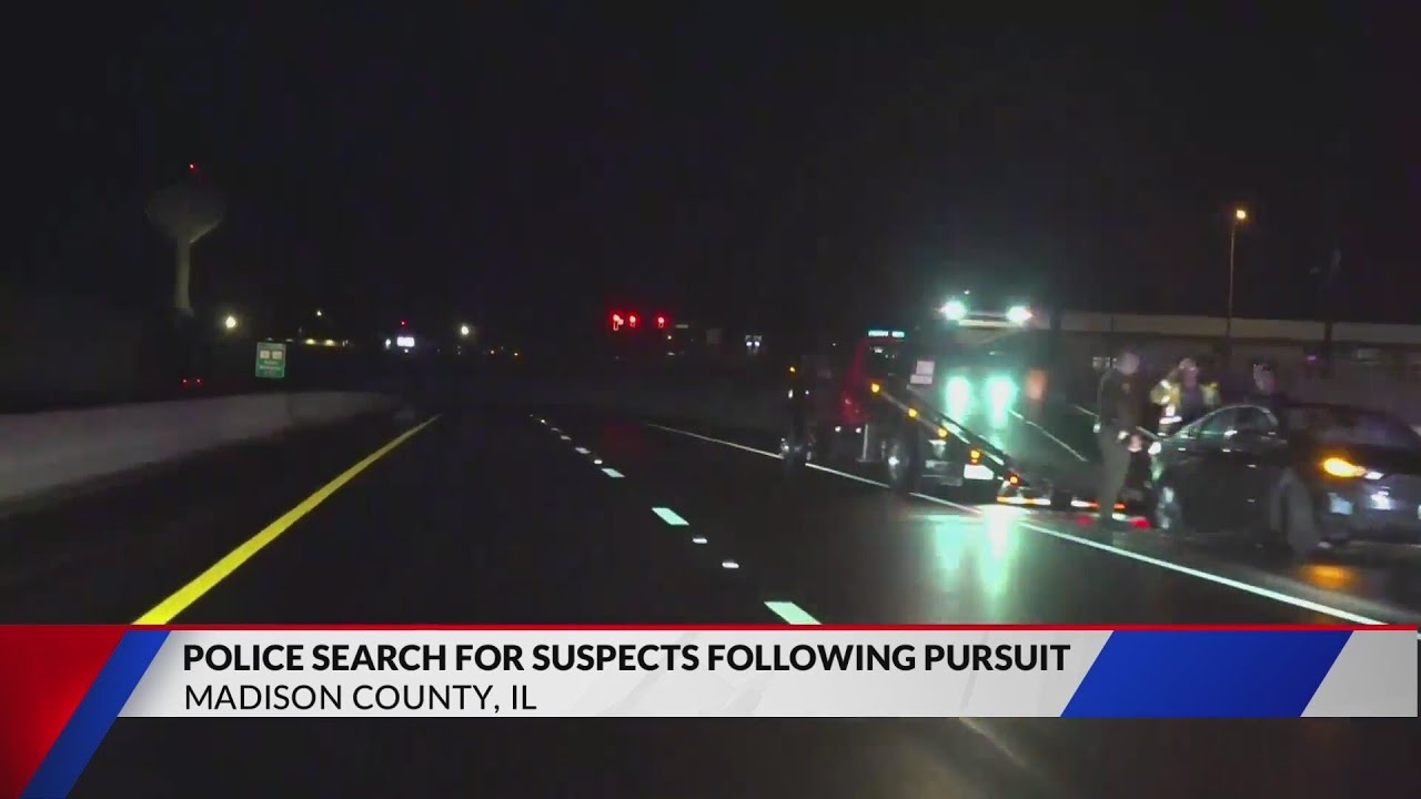 Police Search For Suspects Following Pursuit - YouTube