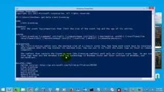 Windows Powershell Tutorial - Limit-EventLog