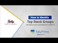 How to Identify Top Stock Groups with Highest Sales Using Dashboard in TallyPrime | TallyHelp